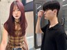 【韓国トレンドヘア】髪質改善◆艶サラ縮毛矯正+レイヤーカット ￥22,000→