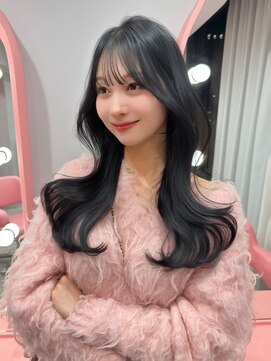 ボタン シブヤ(VOTAN SHIBUYA) 韓国ヘア/前髪あり/地毛風カラー/顔まわりカット/くびれヘア