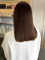 セプト 天神大名(SEPT.)&nbsp;ミルクティーグレージュ 髪質改善カラー セミロング 艶カラー