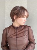 ハンサムショート/丸みショートボブ/20代30代40代50代/顔周り