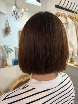 アミュレ ヘア サロン(Amule hair salon) クオラインの縮毛矯正でアイロンいらずのボブヘア