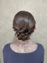 フェリーチェ 六本木店(Felice)&nbsp;シニヨン アップスタイル ヘアセット 参列ヘア お呼ばれヘア