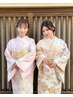 【社交着といえば】訪問着《スリースター★★★》着付け+無料ヘアセット+小物