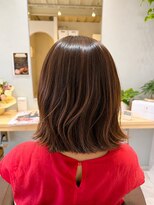 ニコア(nicoa)&nbsp;ゆるふわミディ×艶ブラウン