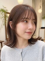 カランエノエル(Calin et Noel)&nbsp;シアーバングシースルーバング小顔前髪カット顔周りカット