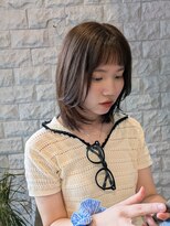 ジゼル 前橋(Giselle)&nbsp;透明感ヘーゼルグレージュ×サイドレイヤー