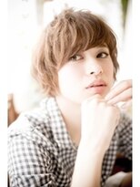 オハナ(ohana)&nbsp;【ohana/表参道】大人かわいいモーブカラーくせ毛風小顔マッシュ