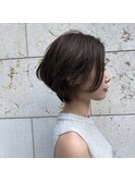 レザーカットショートボブ   a Gland 梅田本店