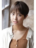 カライングドゥ(ing deux)&nbsp;大人可愛い20代30代40代黒髪前下がりショートボブ丸みショート◎