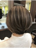 クールショートバレイヤージュ