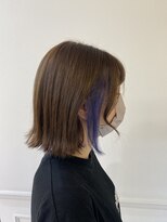 アプリバイリアン 浦和2号店(appri by Rien)&nbsp;インナーカラー/切りっぱなしボブ/[浦和/浦和駅]