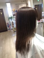 ヘアーサロン ダダ(hair salon DaDa)&nbsp;20代30代40代50代☆大人可愛いミルクティーベージュxストレート