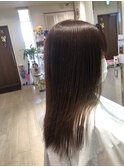 20代30代40代50代☆大人可愛いミルクティーベージュxストレート