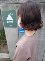 テントヘアー(tent hair) ボブユルパーマ
