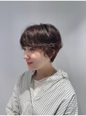 朝のセットが楽になるハンサムショートパーマ