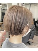 《Mimosa》20代30代40代丸みショートヘア◎