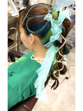 ヘアーサロン ポラリス(POLARIS) コーンロウポニー