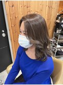 五反田美容院★透明感グレーベージュ/小顔/綺麗め女性