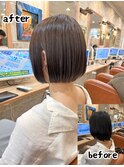 重く見えない丸みのあるボブ☆ マサモトヒロキ