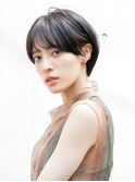 青山 表参道 ショートヘア 髪型 30代40代 チョコレートブラウン