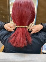 リノショアーズ 元町店(RINOSHORES)&nbsp;ライトレッドベリー系ハイトーンミディアムレイヤーストレート