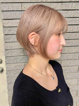 マックス フォー ヘアー(MAX FOR HAIR) 丸みショート×ハイトーンブリーチカラー◎