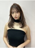 韓国ヘア/顔まわりカット/顔まわりレイヤーカット/前髪あり