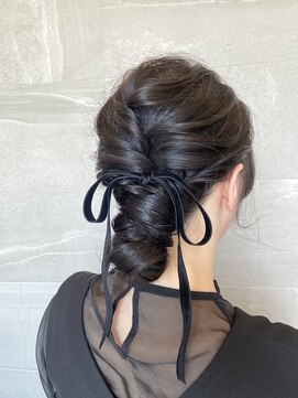 サロン Salon アイ アート 結婚式お呼ばれ ヘアセット
