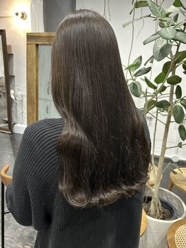 アルコイリスバイドールヘアー(ARCOIRIS by Dollhair) アッシュオリーブネイビーグレーレイヤーロングメンズライク都島