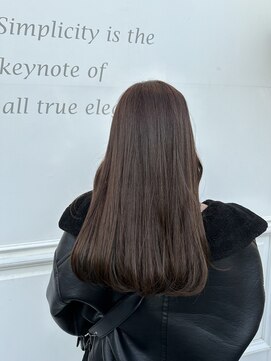 六本木美容室 白金店 20代30代 こっくりブラウンカラー