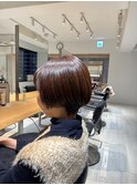 ショートボブ  似合わせカット 艶カラー