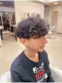 メンズパーマ風 中高生カット @木原 2.21