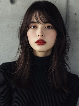 レヴ 草加店(LEV.) イメチェン　外はね　ボブ　美髪　ワイドバング　ブルーブラック