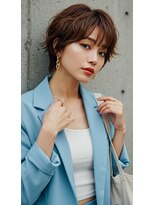 フルショウ 苦楽園店(FURUSHO) フェザーショート モダンショートウェーブ マロンベージュ