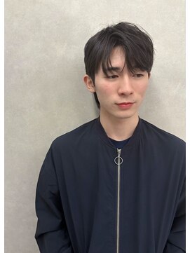 ロウ 札幌(ROW) 韓国ダウンパーマメンズカット/コンマバングフェザーショート