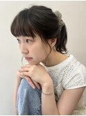 大人可愛いポニーテール
