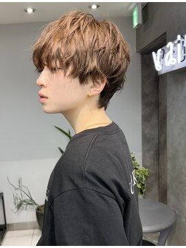 ヴェイン 渋谷(vain) 無造作マッシュ アッシュブラウン