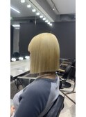 ブリーチのみ！ブロンドボブ♪