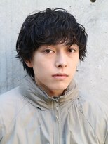 バイフィフス 原宿/表参道(by fifth)&nbsp;ラフにキマる無造作パーマのマッシュウルフスタイル