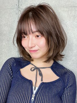 クーエフー(coo et fuu) シースルーバング透明感カラーレイヤーカットレイヤーミディ