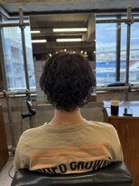 タメ(tame-)&nbsp;サーフカール/フェザーパーマ/ブルーブラック【都賀/メンズ】