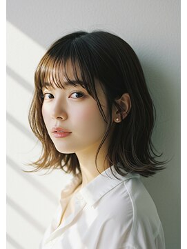 コトナ 越谷店 ミディアム レイヤーカット 顔周りレイヤー 透明感 20代30代40代