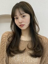 ノイ 銀座(noi)&nbsp;顔周りレイヤーカットロングレイヤーベージュカラー