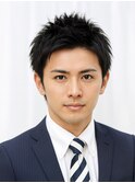 Haleフェザーパーマニュアンスパーマスパイキーショートバーバー