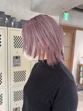 ハイプ(HYPE) ブリーチ&ダブルカラー/ウルフカット/ラベンダーグレージュ