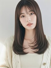 ボヌールウメダ(Bonheur UMEDA)&nbsp;【西梅田】イエベ肌に似合うモカブラウン　重軽ロングレイヤー