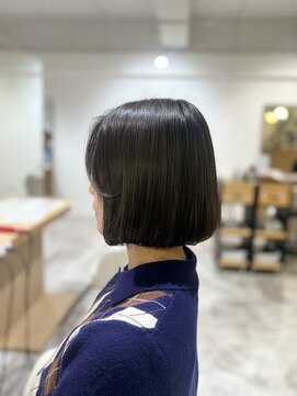 ソイクフ 四条大宮店(SOY-KUFU) 20代30代40代◎似合わせカットオリーブグレーハイライトボブ