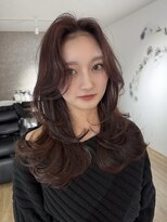 エトワ 中央店(etoi)&nbsp;大分韓国かき上げレイヤーカット大人レイヤー顔まわりかるめ