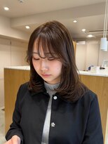 ケシキ 表参道 原宿(kesiki.)&nbsp;ミディアムレイヤー/顔周りレイヤー/透明感カラー