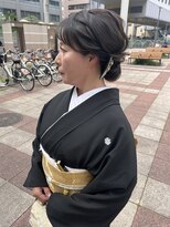 ミグ バイ クオーレ(mig by CUORE)&nbsp;黒留袖レンタル　着付け　ヘアセット　メイク　結婚式